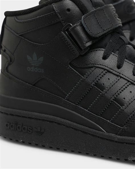 adidas black forum shoes